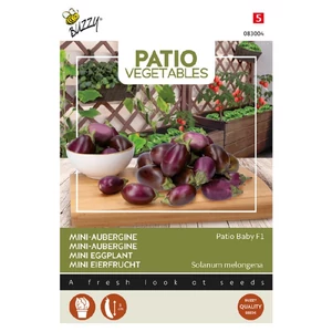 Buzzy® (Balkon Zöldség), Mini-padlizsán Patio Baby F1