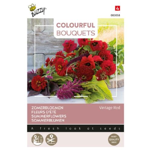 Buzzy® Colourful Bouquets, Vintage Red